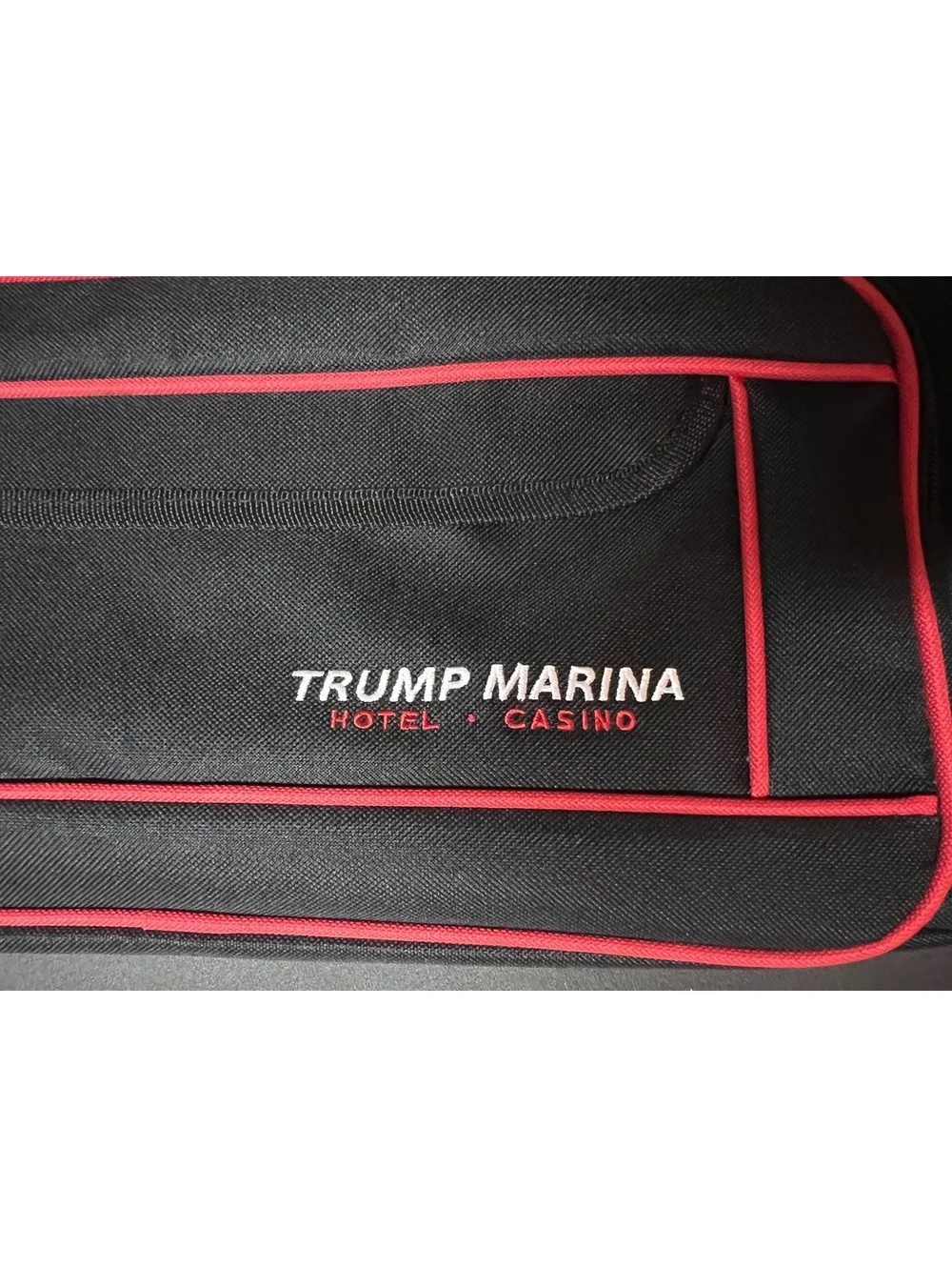 NEW AC Trump Marina Casino black 20” duffle travel bag discontinued